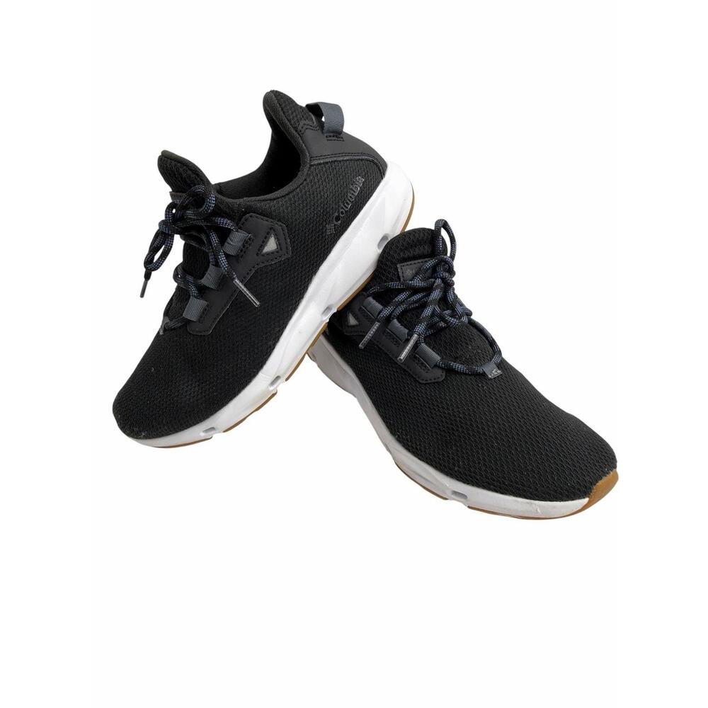 Columbia Women’s Black/White/Brown Mesh Low Top Lace-Up Sneakers BL0159-010